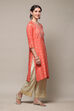 Navy Blue Rayon Straight Kurta Pants Set image number 5