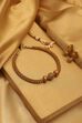 Gold Plated Brass Beaded Choker Necklace Set image number 2