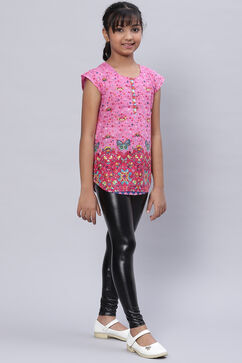 Pink Cotton Printed Top image number 5