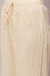 Cream Cotton Flared Kurta Set image number 2