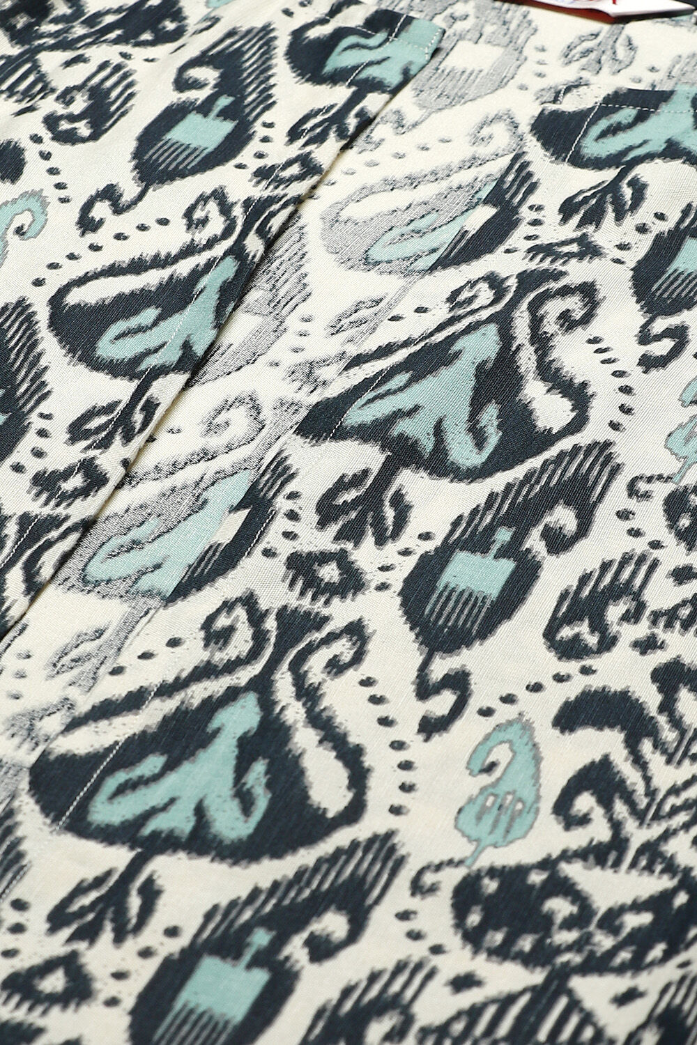 Black And Teal Rayon Printed Kurta with Jacket image number 1