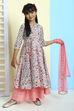 Green Poly Cotton Sharara Kurta Sharara Suit Set image number 2