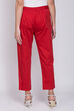 Red Cotton Printed Pants image number 5