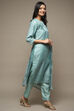 Green Cotton & Kota Digital Print Unstitched Suit Set image number 7