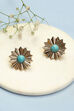 Turquoise Alloy Earrings image number 0