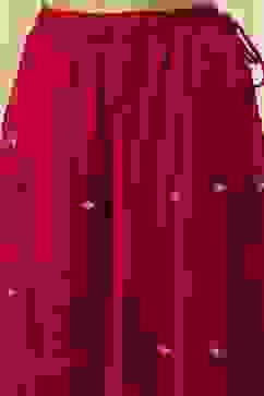 Red Embroidered Straight Suit Set image number 2