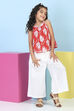 Green Cotton Printed A-line Suit Set image number 0