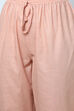 Peach Art Silk Straight Kurta Relaxed Pant Suit Set image number 1