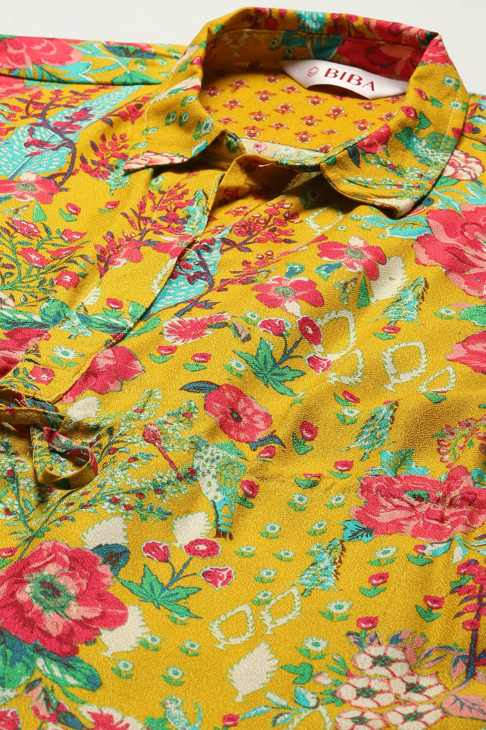Teal LIVA Printed Top image number 1