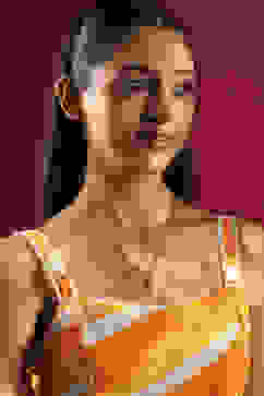 Gold Brass Necklace image number 3