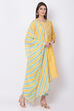 Yellow Art Silk Straight Kurta Palazzo Suit Set image number 0