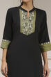 Mustard Cotton Modal Digital Print Unstitched Suit Set image number 2