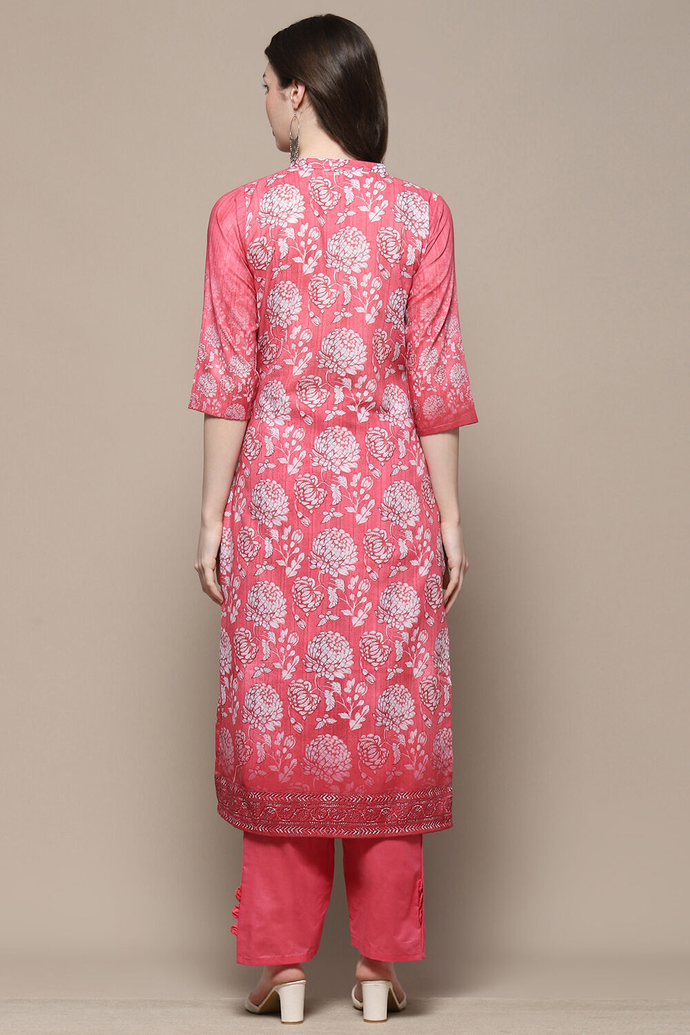 Mustard Cotton Blend Digital Print Unstitched Suit Set image number 6