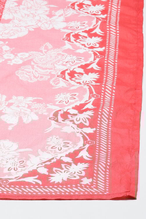 Pink Cotton Straight Kurta Palazzo Suit Set image number 3
