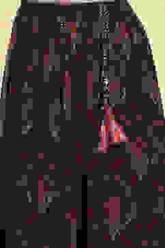 Black Polyester Printed Kalidar Lehenga Set image number 2