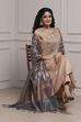 Blush Peach Cotton Kalidar Dyed Suit Set image number 7