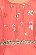 Coral Anarkali Art Silk Gown image number 1