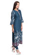 Red Viscose Straight Printed Kurta image number 2