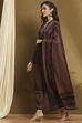 Teal Polyester Straight Suit Set image number 3