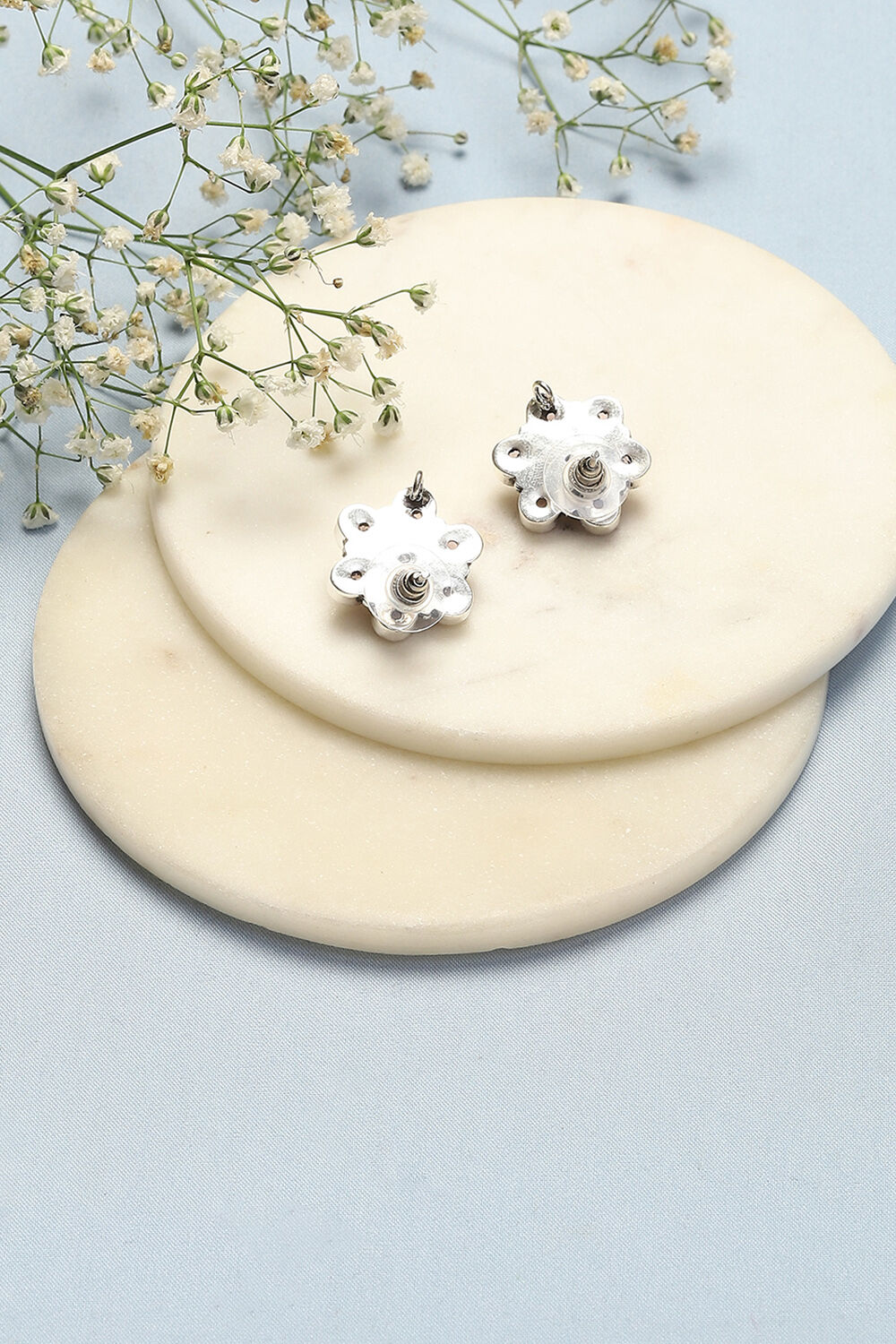 Light Pink Brass Earrings image number 2