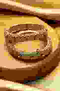 Gold Alloy Temple Bangles image number 0