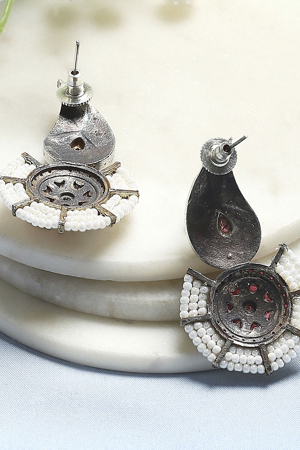 Pink Alloy Drop & Danglers image number 2