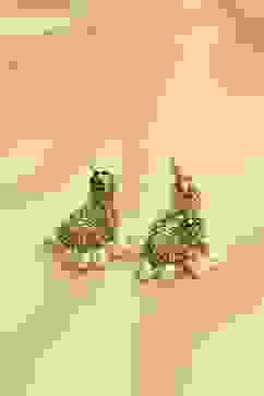 White Alloy Drop & Danglers image number 2