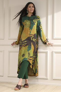 Multicolor Viscose Rayon Straight Printed Kurta image number 0