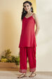Royal Blue Yandyed Straight Kurta image number 7