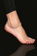 Gold Brass Anklet with Pearl image number 0