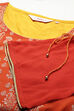 Red Art Silk A-Line Printed Kurta image number 1