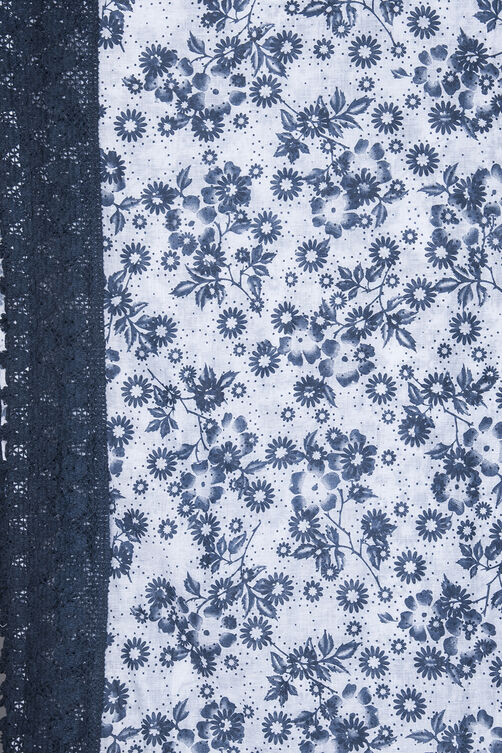 Blue Unstitched dress material Suit Set image number 4