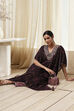 Purple Art Silk A-Line Kurta Palazzo Suit Set image number 0