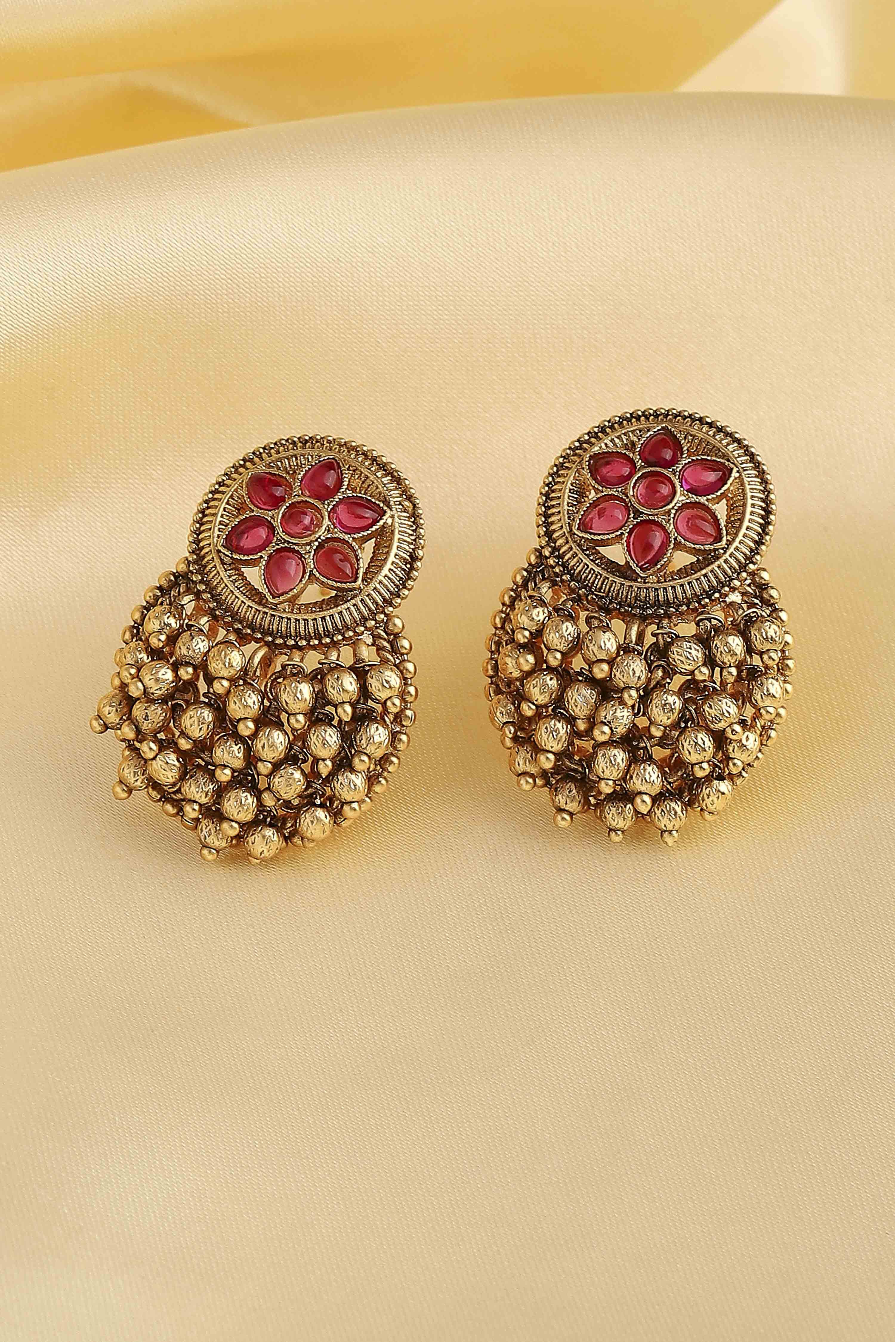 Red Alloy Studs image number 0