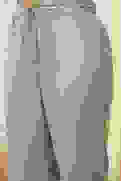 Off White Art Silk Straight Kurta Pant Suit Set image number 2