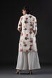 Rohit Bal Off White Cotton Silk Straight Printed Kurta Set image number 4