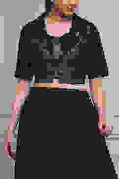 Purple Viscose Blend Printed Fusion Set image number 7