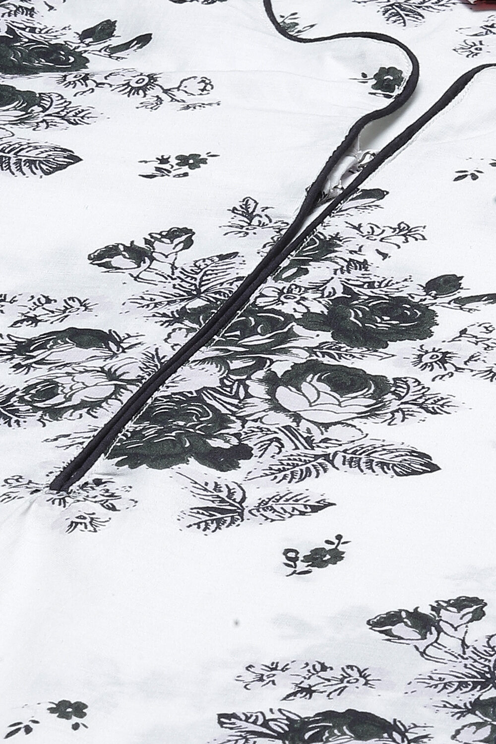 Black Cotton Straight Kurta Palazzo Suit Set image number 1