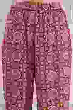 Red Satin Solid Kaftan-Style Kurta Set image number 2