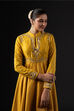 Orange Cotton Silk Anarkali Printed Suit Set image number 1