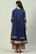 Pink Cotton Anarkali Kurta Palazzo Suit Set image number 4