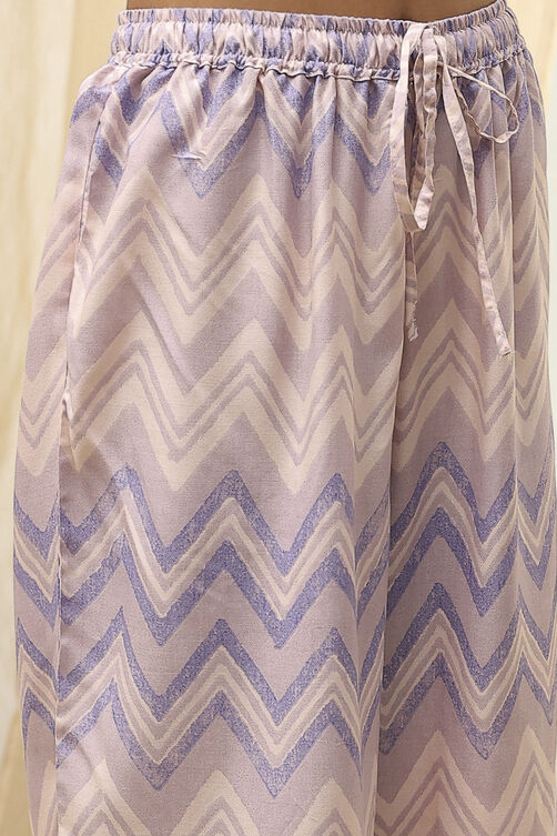 Blue Cotton Straight Suit Set image number 2