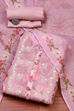 Purple Muslin Unstitched Suit Set image number 0