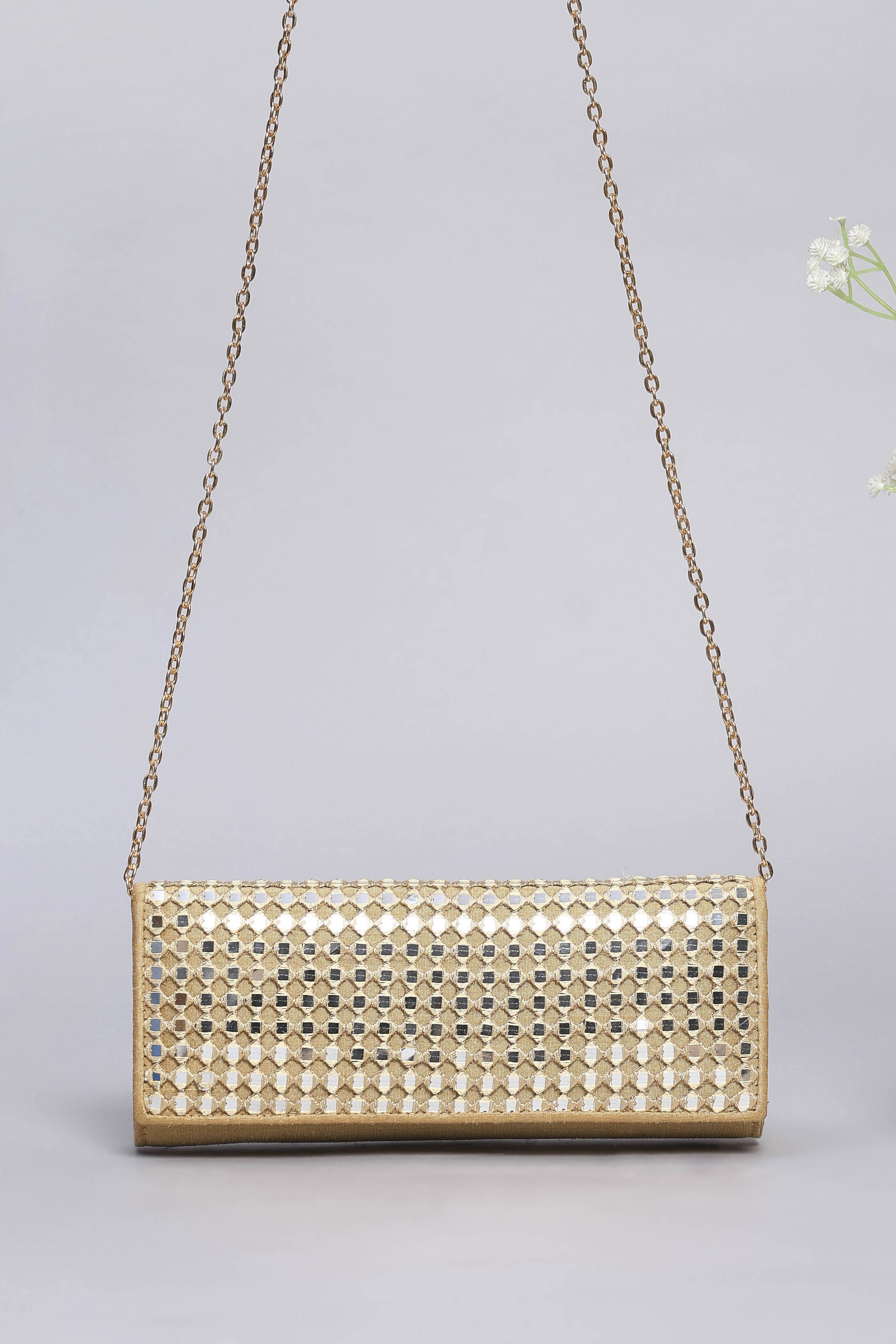 Gold Polycotton Clutch image number 2