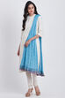 Peach Cotton Solid Dupatta image number 0