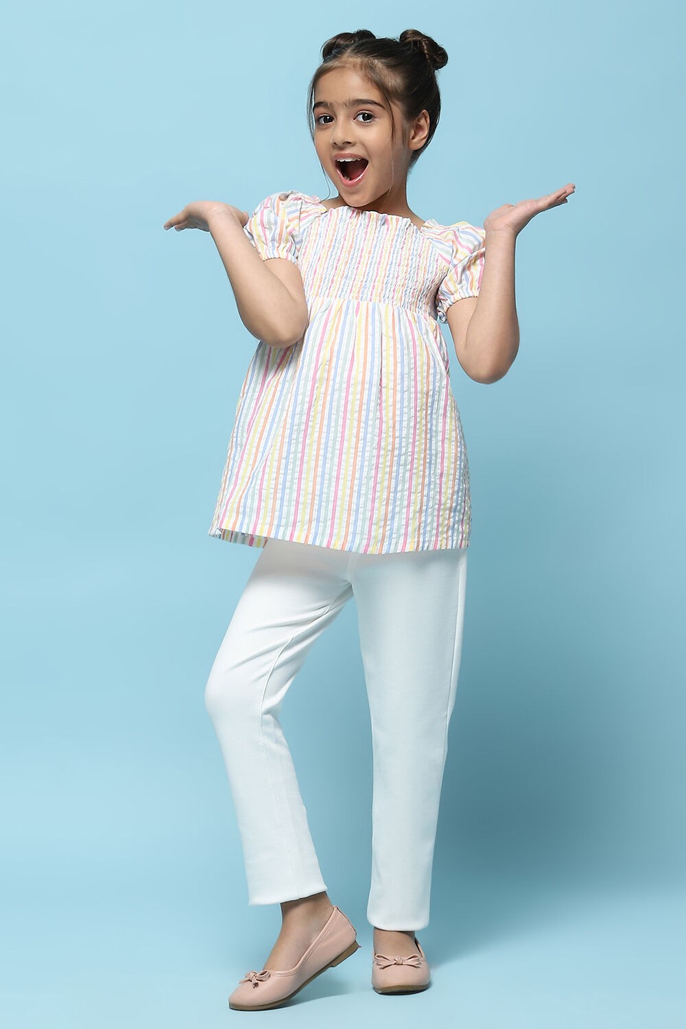 Fuchsia Cotton Lycra Regular Fit Capri image number 0