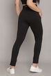 Charcoal Melange Knitted Cotton Blend Joggers image number 6