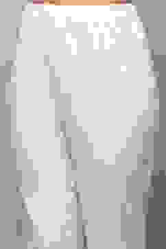 White Blue Cotton Asymmetric Suit Set image number 2