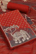 Mustard Modal Unstitched Suit Set image number 1
