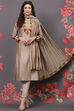 Rohit Bal Off White Cotton Silk Straight Yarndyed Suit Set image number 0